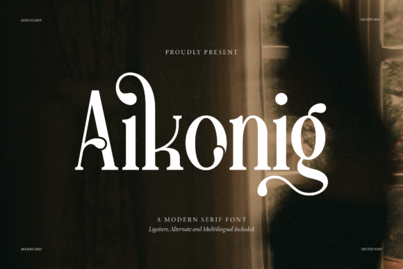 Aikonig: A Modern Serif Font for Professional Branding