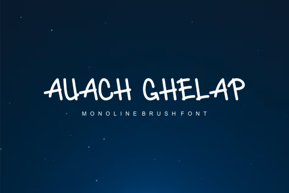 Auach Ghelap: A Modern Sans Serif Font for Editorial Design