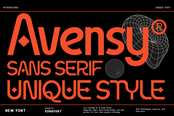 Avensy: A Modern Sans Serif Font for Cleaner Design