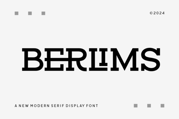 Berlims: A Modern Serif Font for Polished Branding