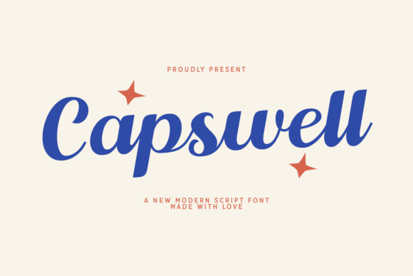 Capswell: A Bold Script Font for Polished Branding