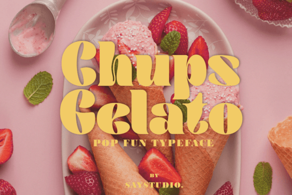 Chups Gelato: A Playful Serif Font for Handmade Creations