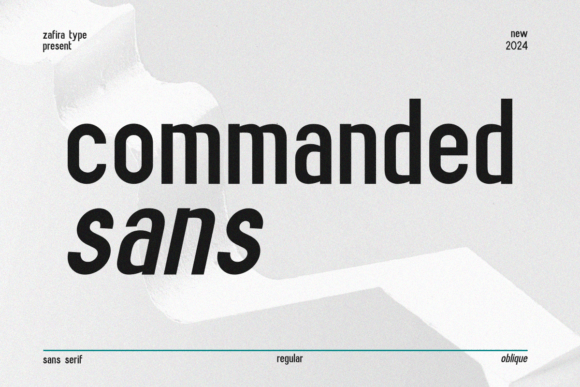Commanded Sans: A Modern Typeface for Web Projects