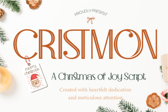 Cristmon Font for Modern Holiday Marketing
