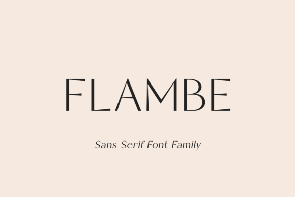 Flambe: A Modern Sans Serif Font for Bold Branding