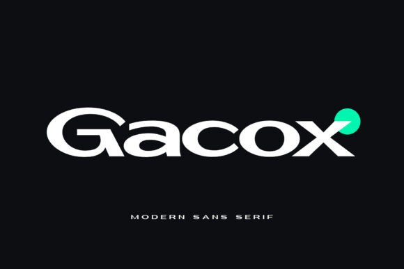 Gacox: A Modern Sans-Serif Font for Digital Branding