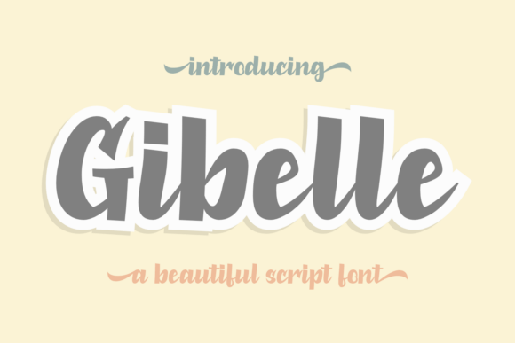 Gibelle: A Script Font for Modern Editorial Design