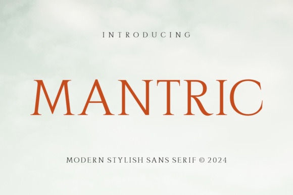 Mantric: A Modern Serif Font for Digital Branding