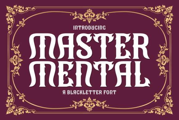 Master Mental: A Blackletter Font That Elevates Campaign Design