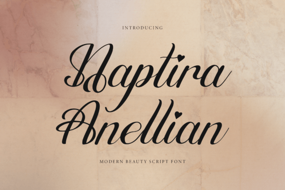 Naptira Anellian: A Modern Script Font for Elegant Editorial Design