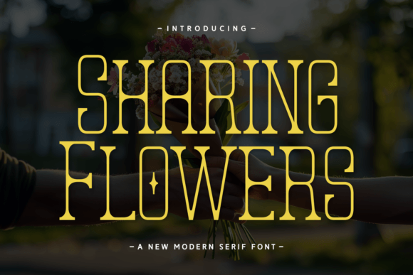 Sharing Flowers: A Serene Serif Font for Branding