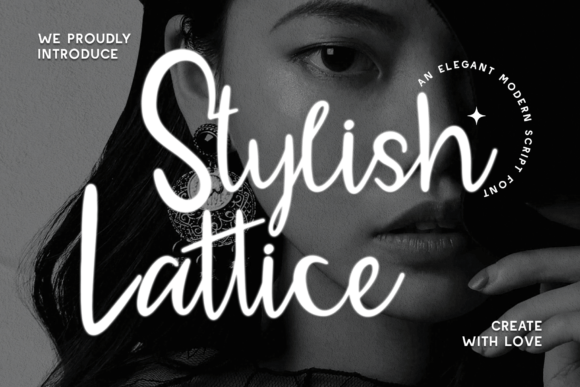 Stylish Lattice: A Modern Script Font for Editorial Design