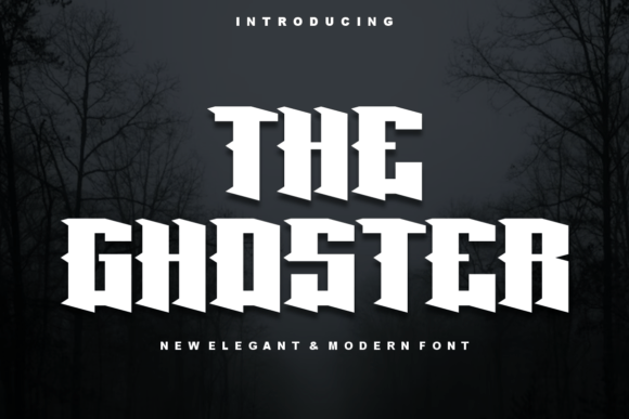 The Ghoster: A Bold Serif Font for Creative Branding