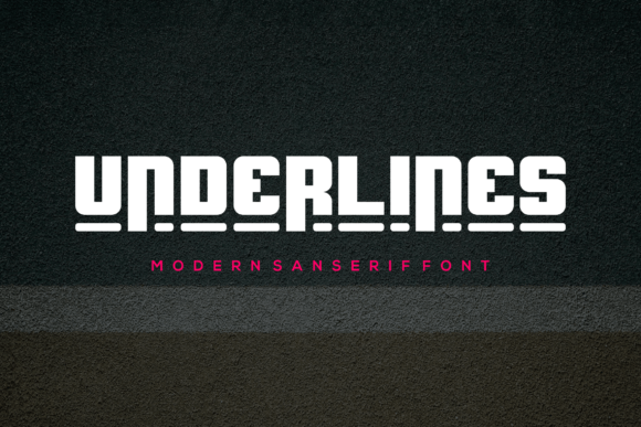 Underlines: A Modern Font for Professional Branding