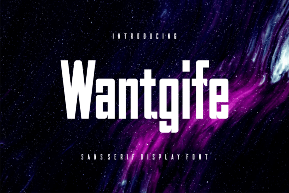 Wantgife: A Modern Sans Serif Font for Small Business Branding