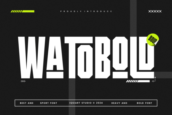 Watobold: A Bold Sans Serif Font for Digital Impact
