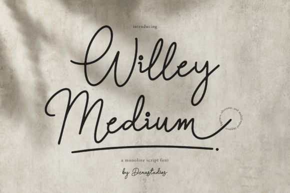 Willey Medium: A Stylish Script Font for Branding Projects
